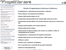 Tablet Screenshot of progetti-hw-sw.it